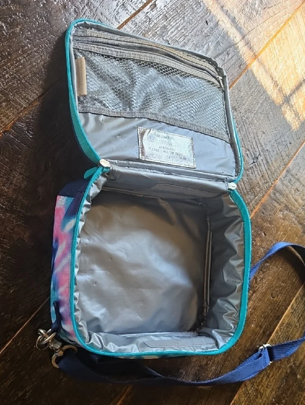 Pottery Barn Kids Blue Tie-Dye Lunch Bag